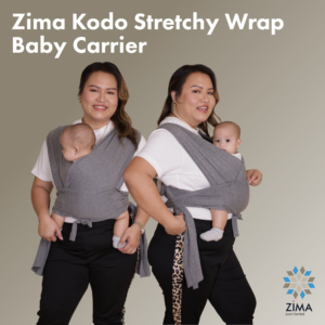 Zima Kodo Stretchy Hybrid Wrap Baby Carrier for Newborns