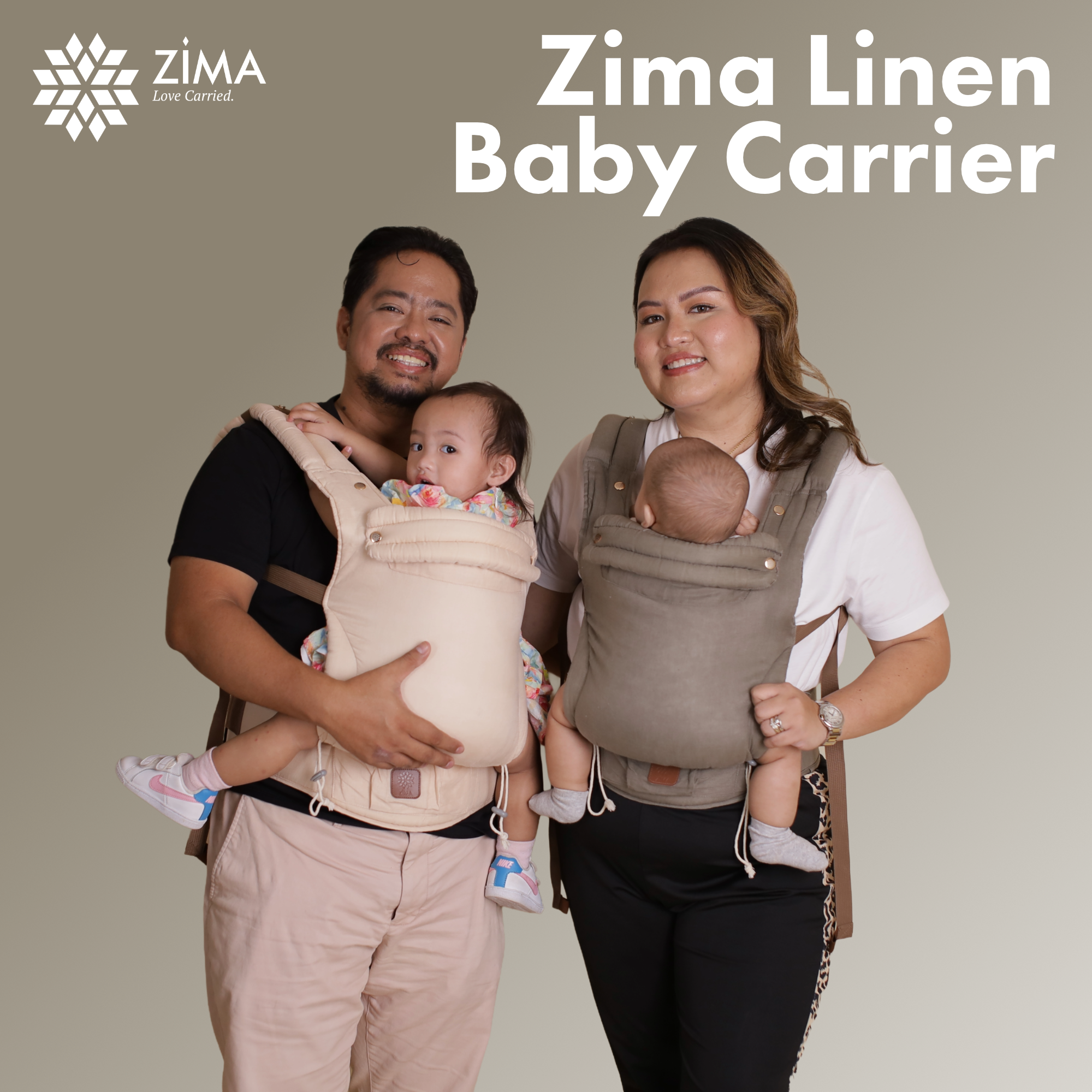 Zima Linen Premium Adjustable Ergonomic Baby Carrier (Hiraya, Yakap, Seresa Limited Edition) - Image 2