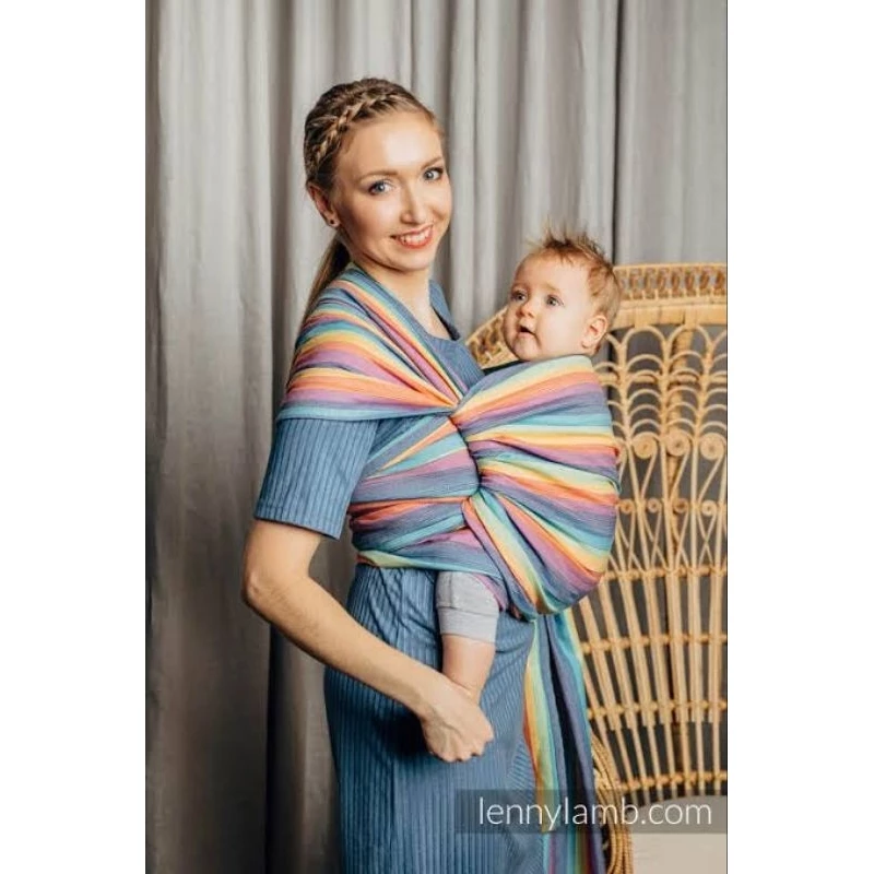 LennyLamb Woven Wrap Baby Carrier Babywearing Ring Sling for Newborn Toddler - Image 6