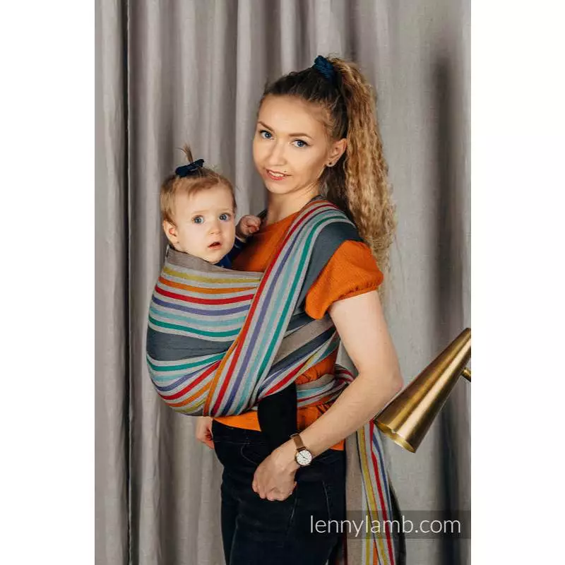 LennyLamb Woven Wrap Baby Carrier Babywearing Ring Sling for Newborn Toddler - Image 3