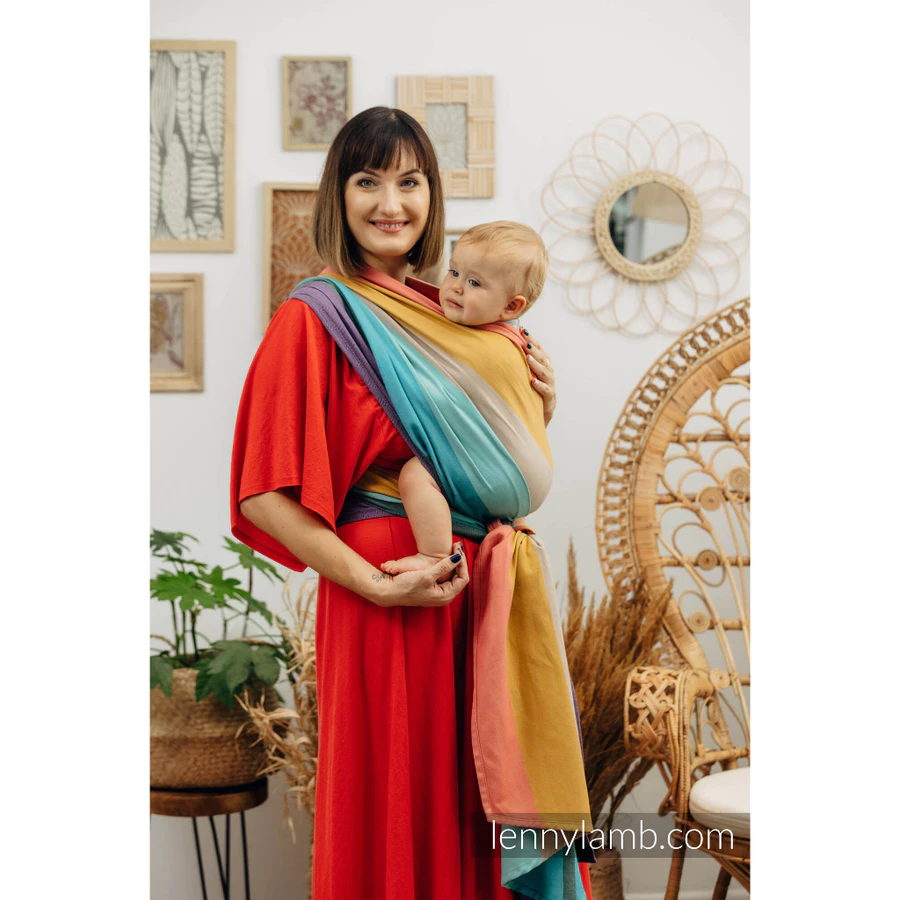 LennyLamb Woven Wrap Baby Carrier Babywearing Ring Sling for Newborn Toddler - Image 4