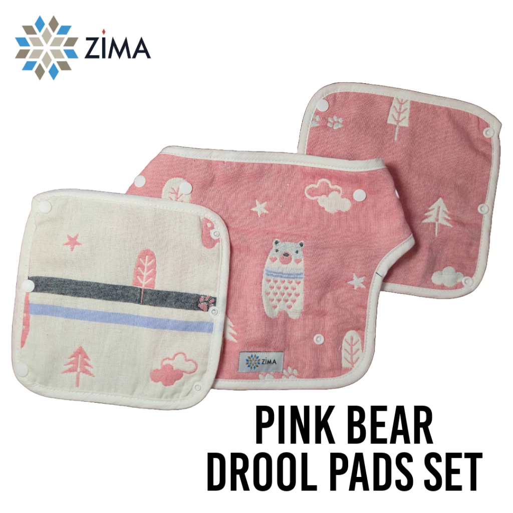 Zima Drool Pads Set Bib for Ergonomic Baby Carriers Ergobaby Infantino Lennylight Littlefrog Tula - Image 2